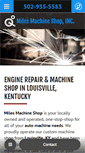 Mobile Screenshot of milesmachineshop.com
